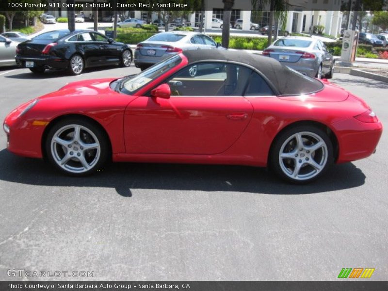 Guards Red / Sand Beige 2009 Porsche 911 Carrera Cabriolet