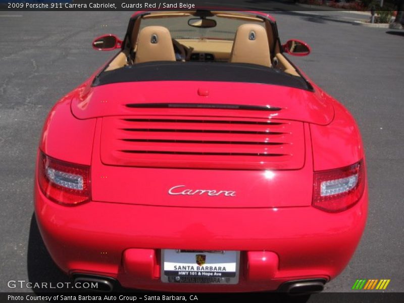 Guards Red / Sand Beige 2009 Porsche 911 Carrera Cabriolet