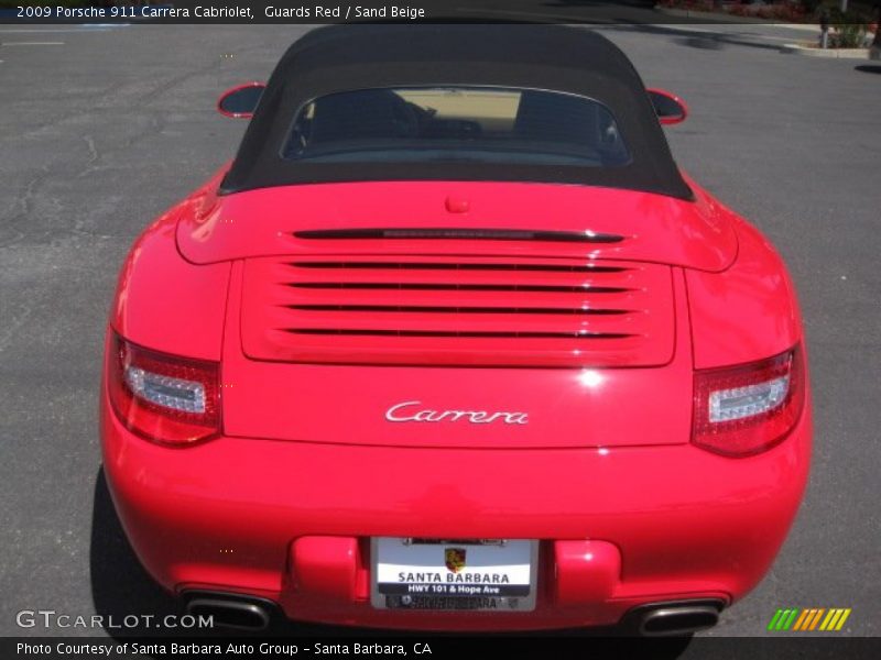 Guards Red / Sand Beige 2009 Porsche 911 Carrera Cabriolet