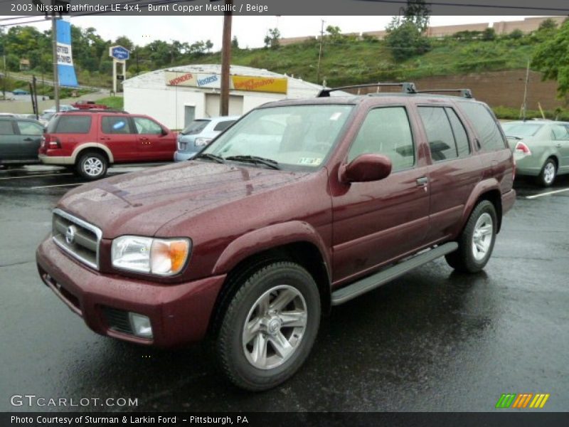 Burnt Copper Metallic / Beige 2003 Nissan Pathfinder LE 4x4