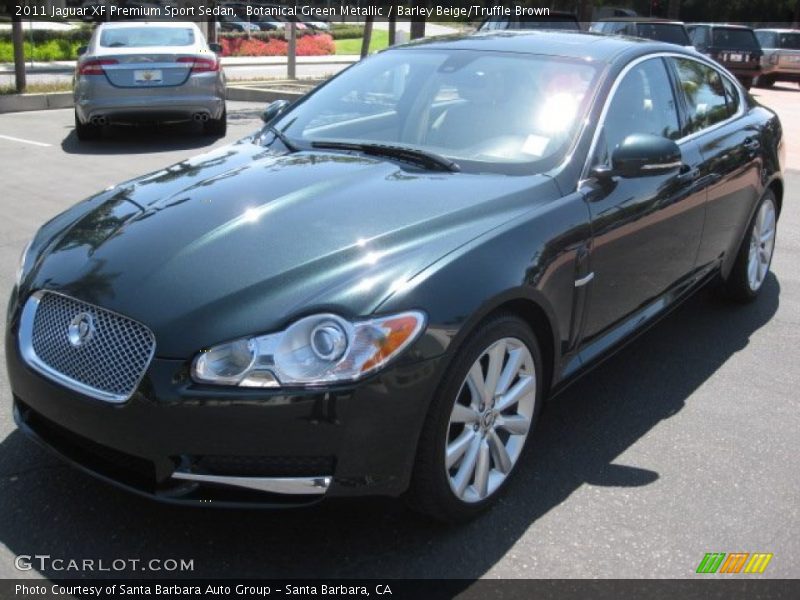 Botanical Green Metallic / Barley Beige/Truffle Brown 2011 Jaguar XF Premium Sport Sedan