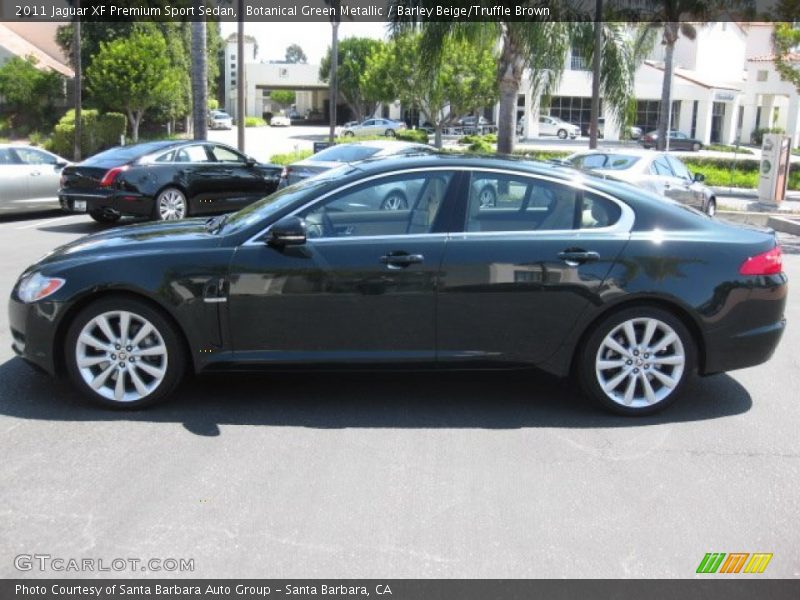 Botanical Green Metallic / Barley Beige/Truffle Brown 2011 Jaguar XF Premium Sport Sedan