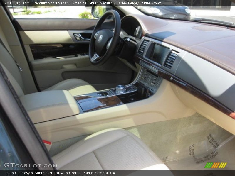 Botanical Green Metallic / Barley Beige/Truffle Brown 2011 Jaguar XF Premium Sport Sedan