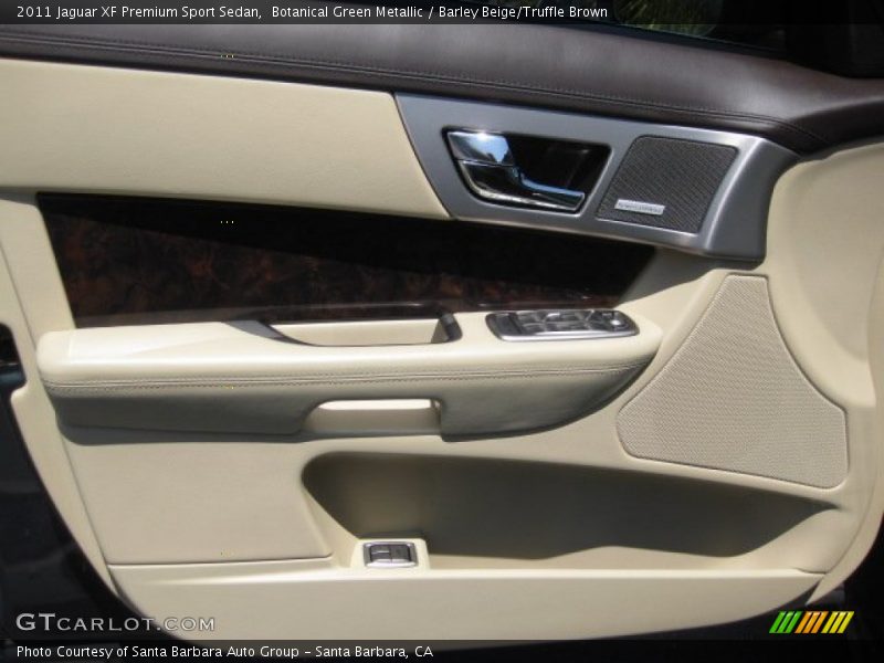 Botanical Green Metallic / Barley Beige/Truffle Brown 2011 Jaguar XF Premium Sport Sedan