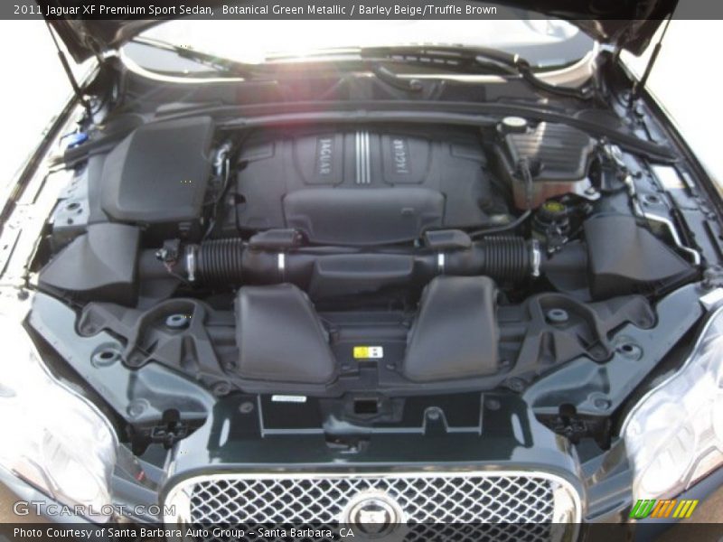 Botanical Green Metallic / Barley Beige/Truffle Brown 2011 Jaguar XF Premium Sport Sedan
