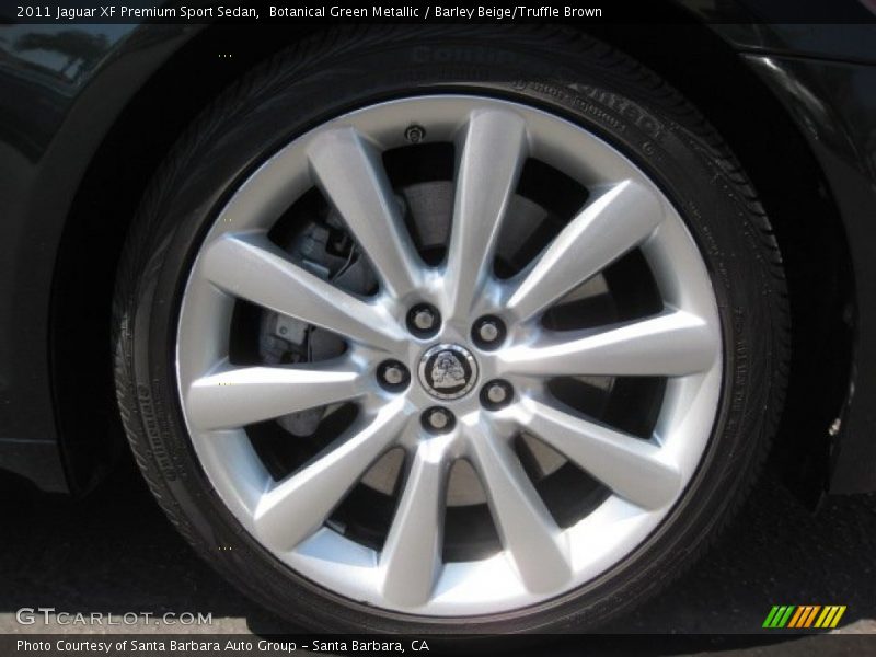 Botanical Green Metallic / Barley Beige/Truffle Brown 2011 Jaguar XF Premium Sport Sedan