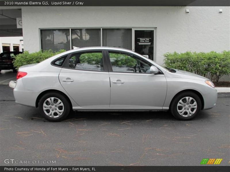 Liquid Silver / Gray 2010 Hyundai Elantra GLS