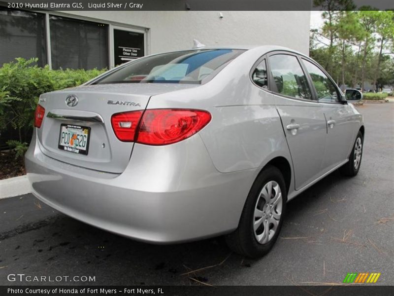Liquid Silver / Gray 2010 Hyundai Elantra GLS