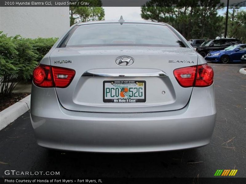 Liquid Silver / Gray 2010 Hyundai Elantra GLS