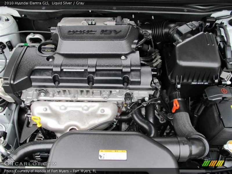 Liquid Silver / Gray 2010 Hyundai Elantra GLS