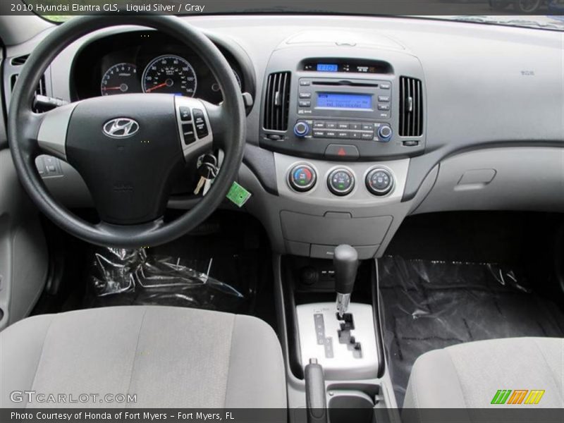 Liquid Silver / Gray 2010 Hyundai Elantra GLS