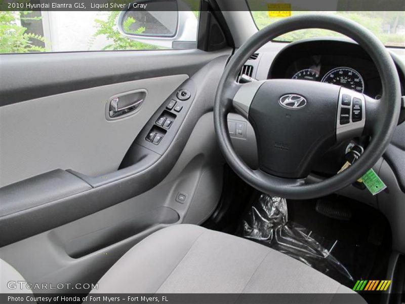 Liquid Silver / Gray 2010 Hyundai Elantra GLS