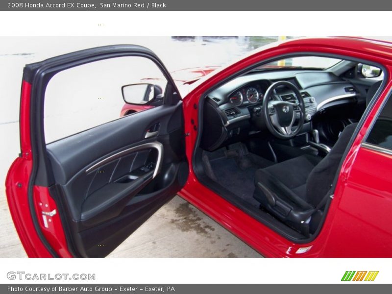 San Marino Red / Black 2008 Honda Accord EX Coupe