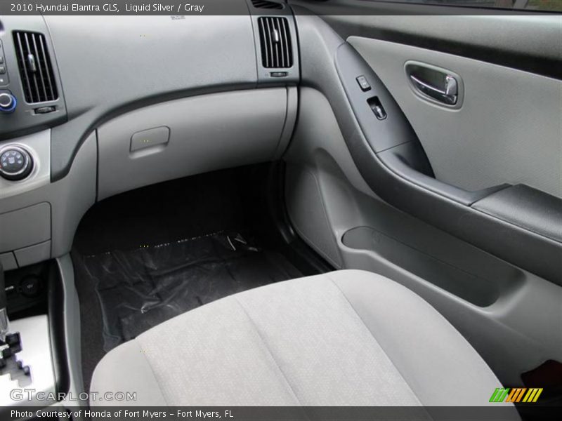 Liquid Silver / Gray 2010 Hyundai Elantra GLS