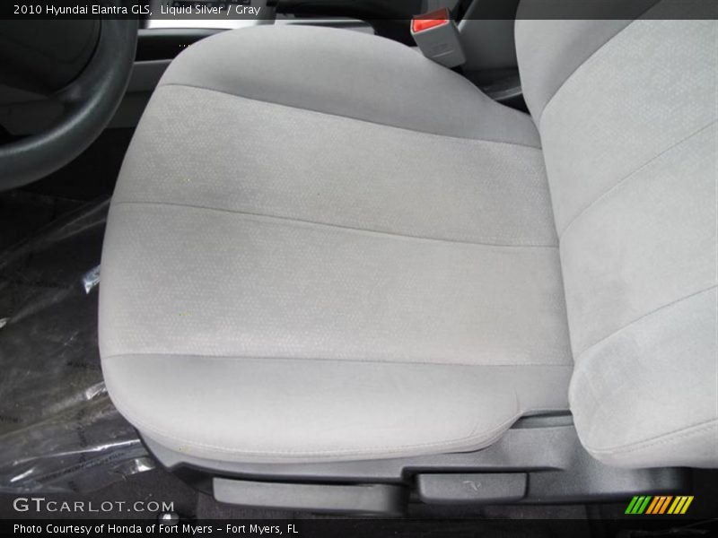 Liquid Silver / Gray 2010 Hyundai Elantra GLS