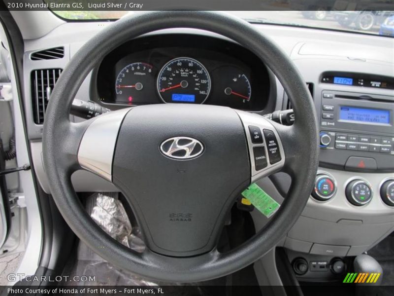 Liquid Silver / Gray 2010 Hyundai Elantra GLS