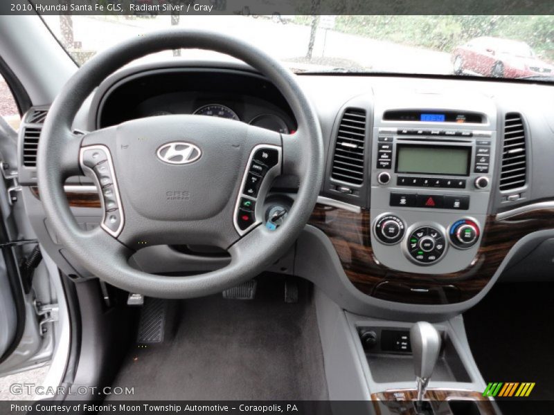 Radiant Silver / Gray 2010 Hyundai Santa Fe GLS