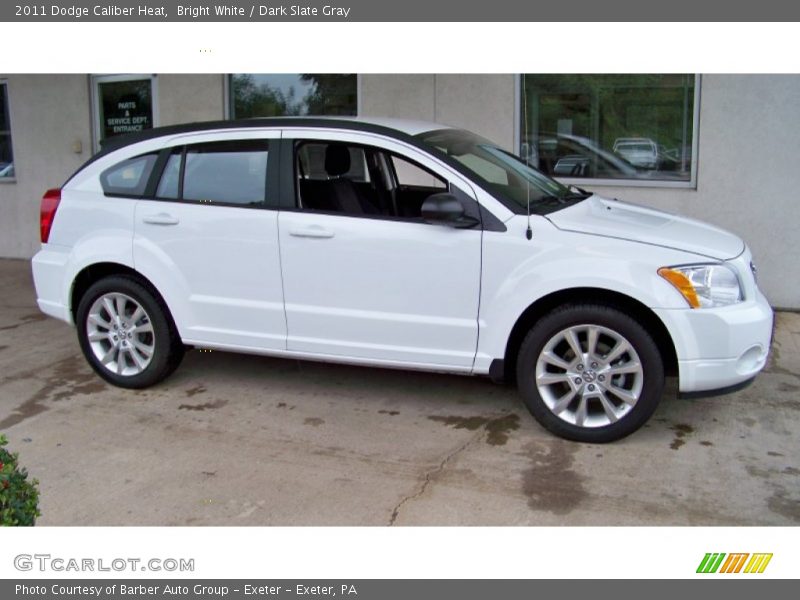 Bright White / Dark Slate Gray 2011 Dodge Caliber Heat