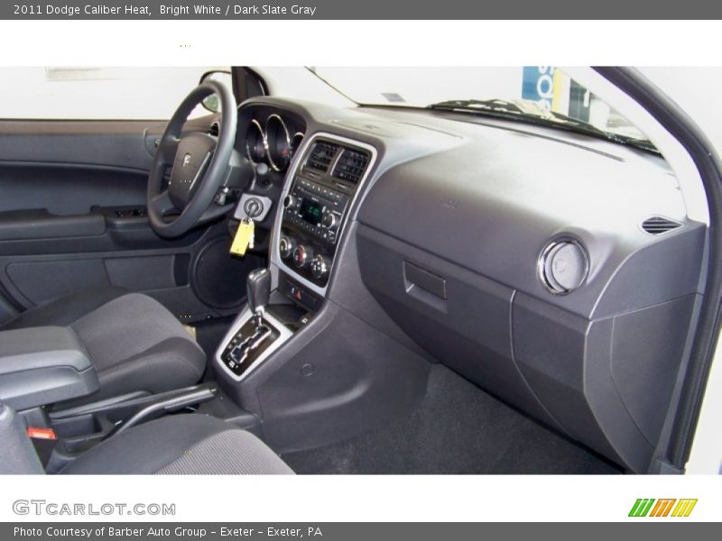 Bright White / Dark Slate Gray 2011 Dodge Caliber Heat