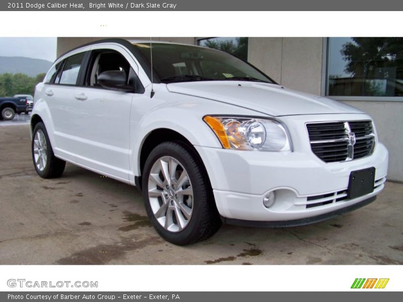 Bright White / Dark Slate Gray 2011 Dodge Caliber Heat