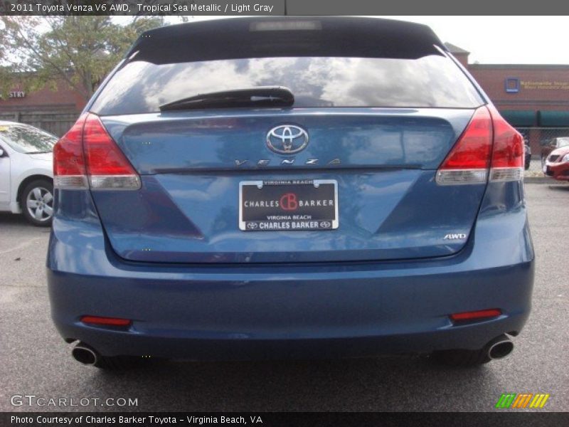 Tropical Sea Metallic / Light Gray 2011 Toyota Venza V6 AWD