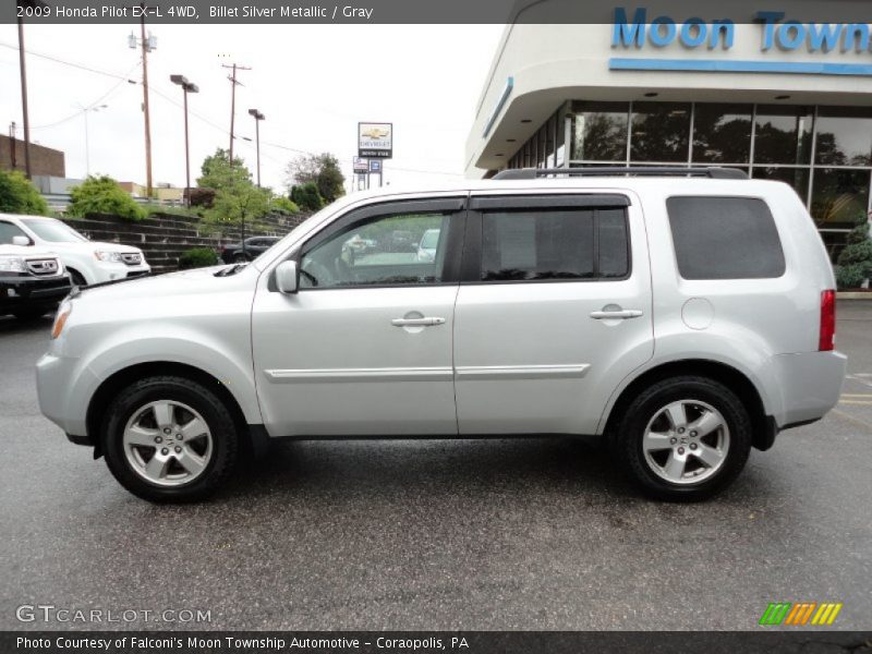 Billet Silver Metallic / Gray 2009 Honda Pilot EX-L 4WD