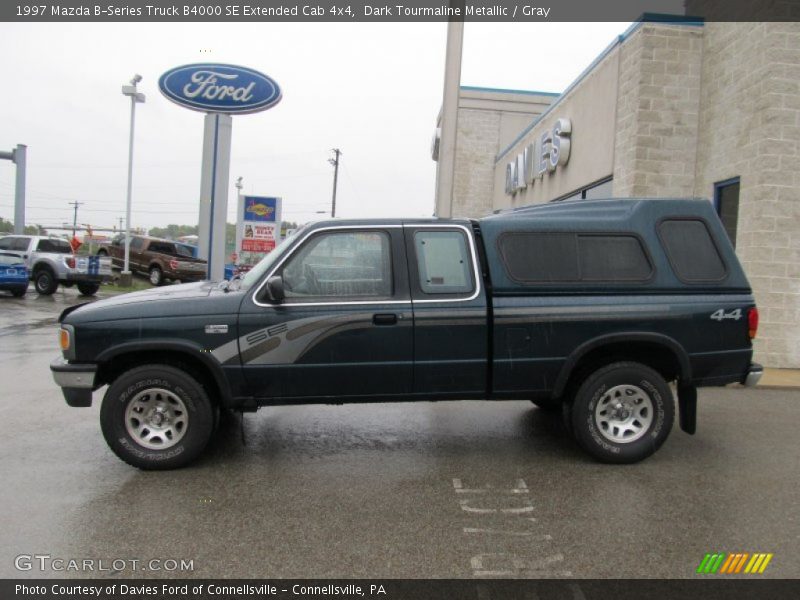 Dark Tourmaline Metallic / Gray 1997 Mazda B-Series Truck B4000 SE Extended Cab 4x4