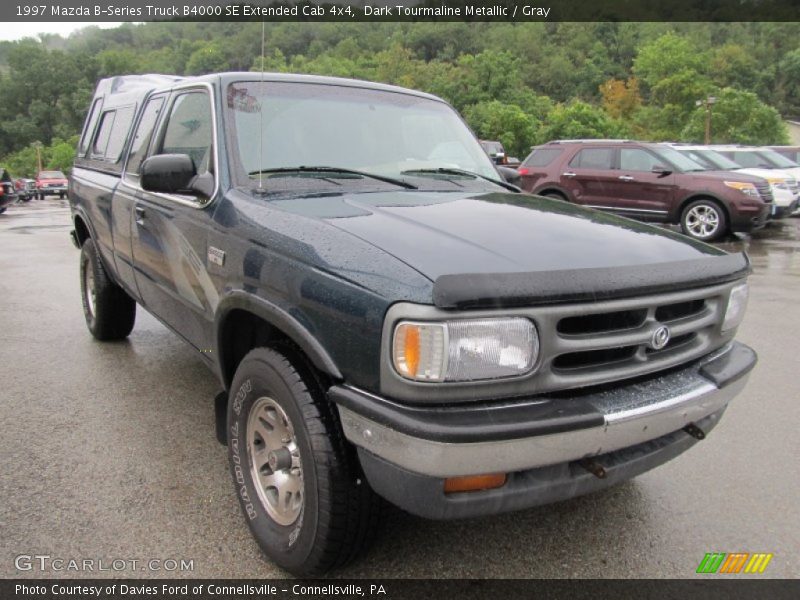 Dark Tourmaline Metallic / Gray 1997 Mazda B-Series Truck B4000 SE Extended Cab 4x4