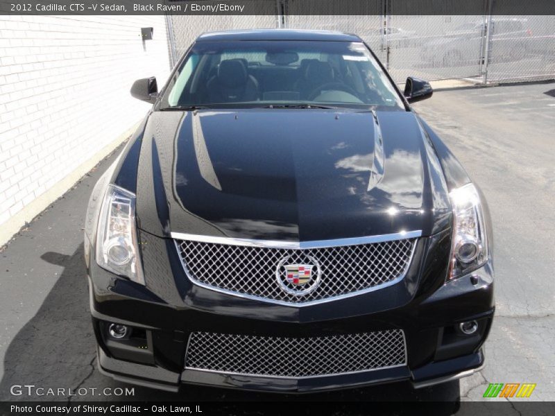 Black Raven / Ebony/Ebony 2012 Cadillac CTS -V Sedan