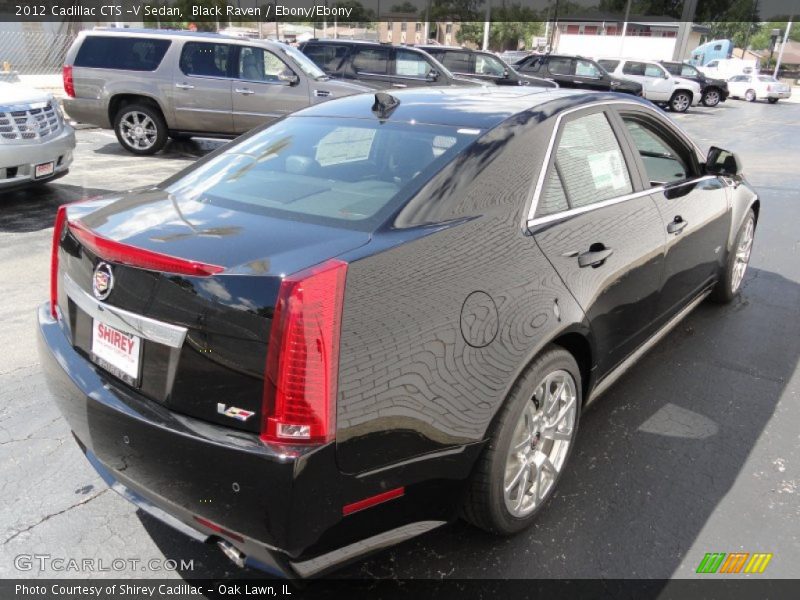 Black Raven / Ebony/Ebony 2012 Cadillac CTS -V Sedan