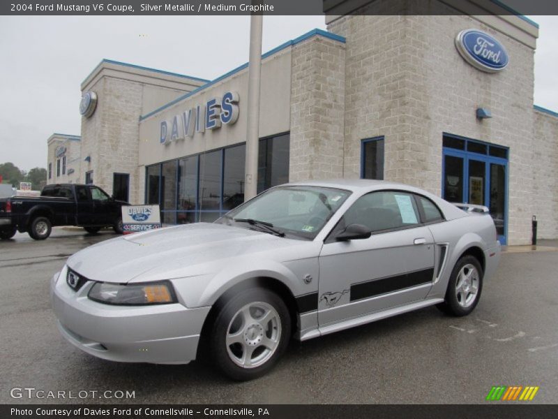 Silver Metallic / Medium Graphite 2004 Ford Mustang V6 Coupe