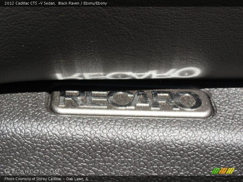 Black Raven / Ebony/Ebony 2012 Cadillac CTS -V Sedan