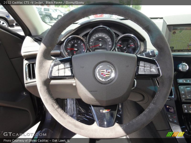 Black Raven / Ebony/Ebony 2012 Cadillac CTS -V Sedan