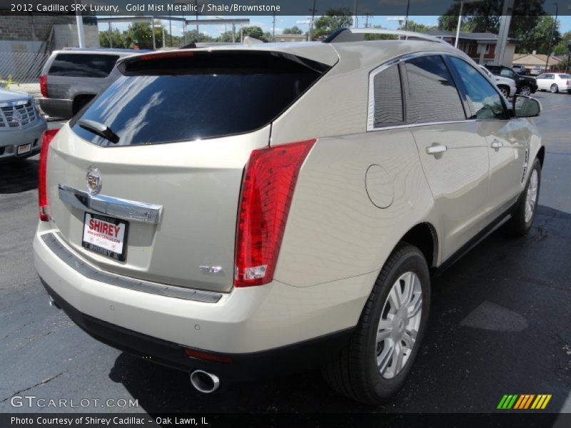 Gold Mist Metallic / Shale/Brownstone 2012 Cadillac SRX Luxury
