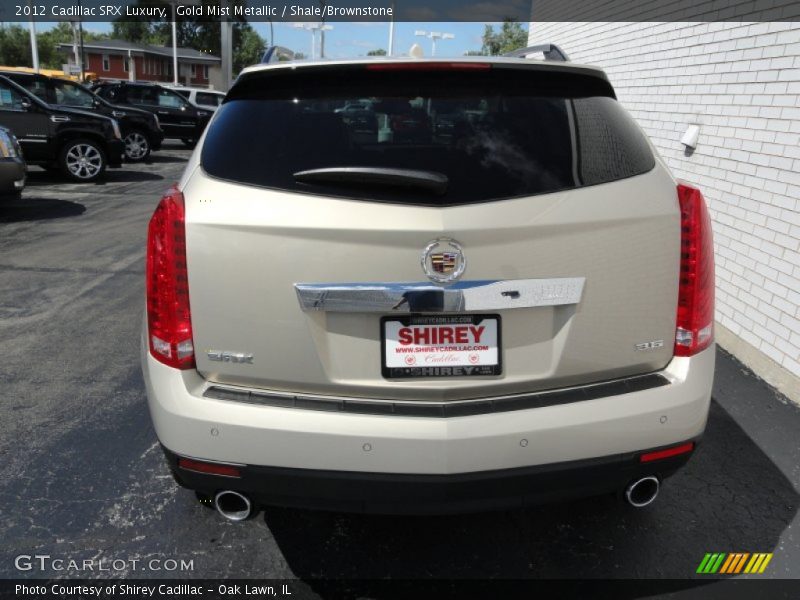 Gold Mist Metallic / Shale/Brownstone 2012 Cadillac SRX Luxury
