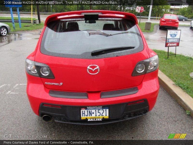 True Red / MAZDASPEED Gray/Black 2008 Mazda MAZDA3 MAZDASPEED Sport