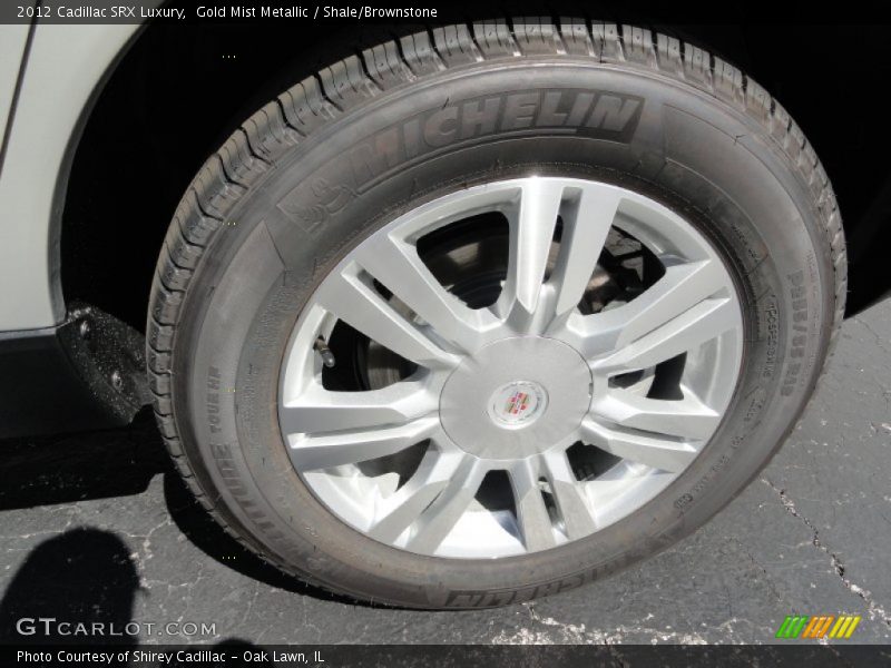 Gold Mist Metallic / Shale/Brownstone 2012 Cadillac SRX Luxury
