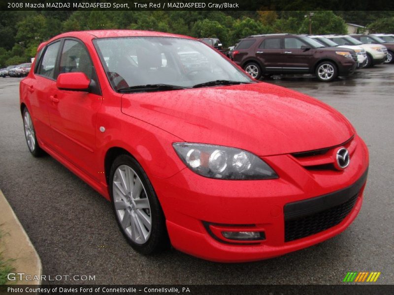 Front 3/4 View of 2008 MAZDA3 MAZDASPEED Sport