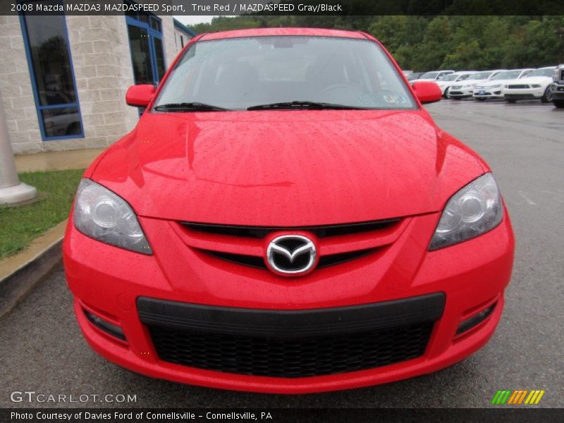 True Red / MAZDASPEED Gray/Black 2008 Mazda MAZDA3 MAZDASPEED Sport