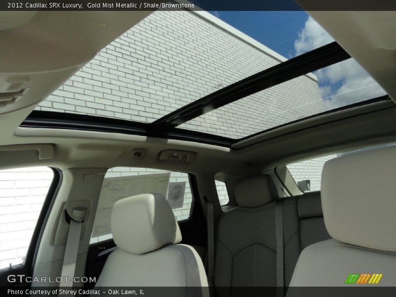 Sunroof of 2012 SRX Luxury