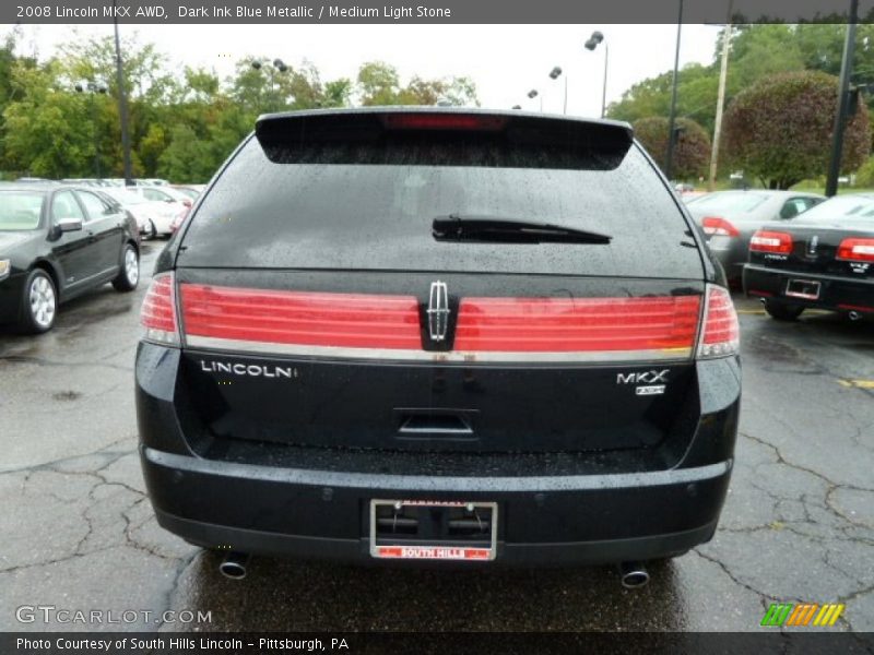 Dark Ink Blue Metallic / Medium Light Stone 2008 Lincoln MKX AWD