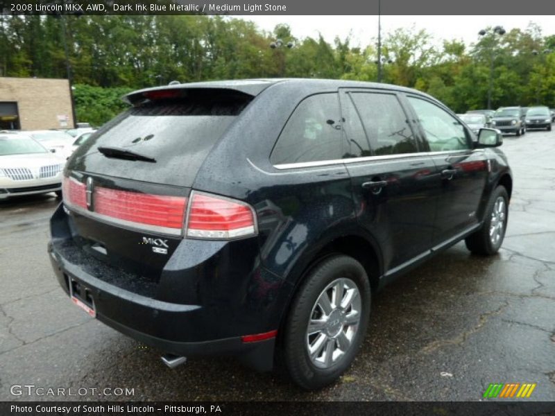 Dark Ink Blue Metallic / Medium Light Stone 2008 Lincoln MKX AWD