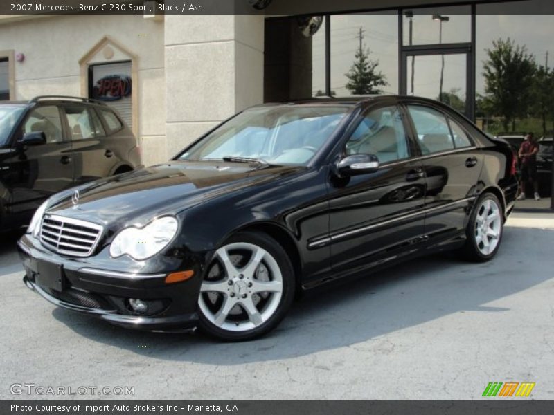 Black / Ash 2007 Mercedes-Benz C 230 Sport