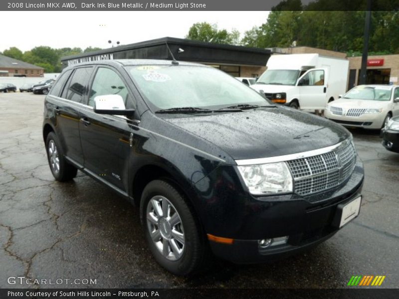 Dark Ink Blue Metallic / Medium Light Stone 2008 Lincoln MKX AWD