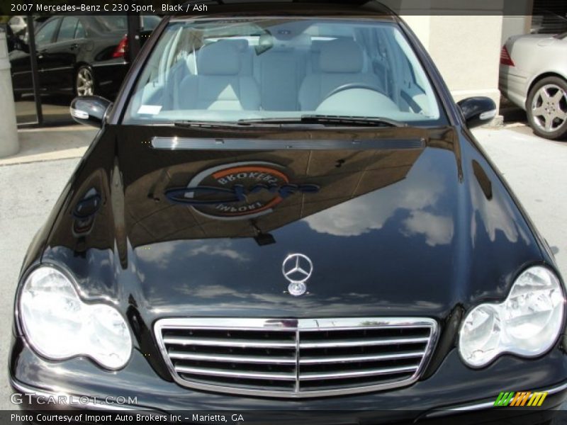 Black / Ash 2007 Mercedes-Benz C 230 Sport