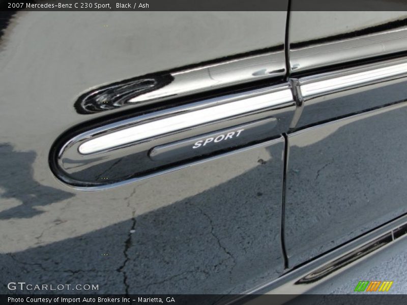 Black / Ash 2007 Mercedes-Benz C 230 Sport