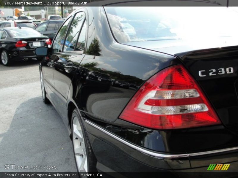 Black / Ash 2007 Mercedes-Benz C 230 Sport