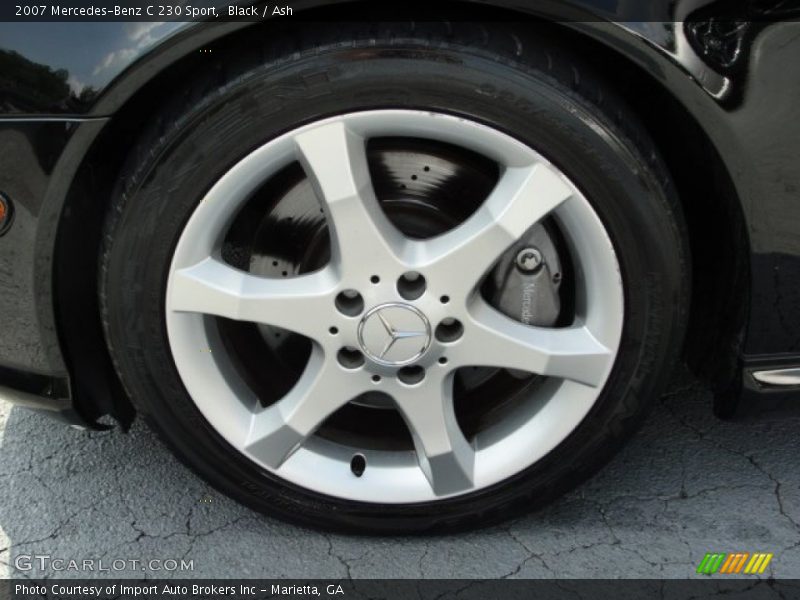 Black / Ash 2007 Mercedes-Benz C 230 Sport