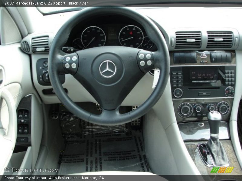 Black / Ash 2007 Mercedes-Benz C 230 Sport