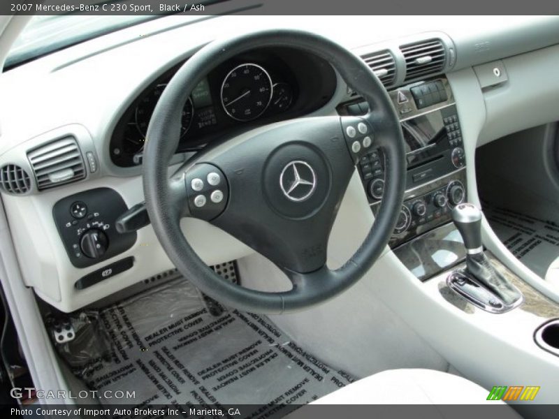 Black / Ash 2007 Mercedes-Benz C 230 Sport